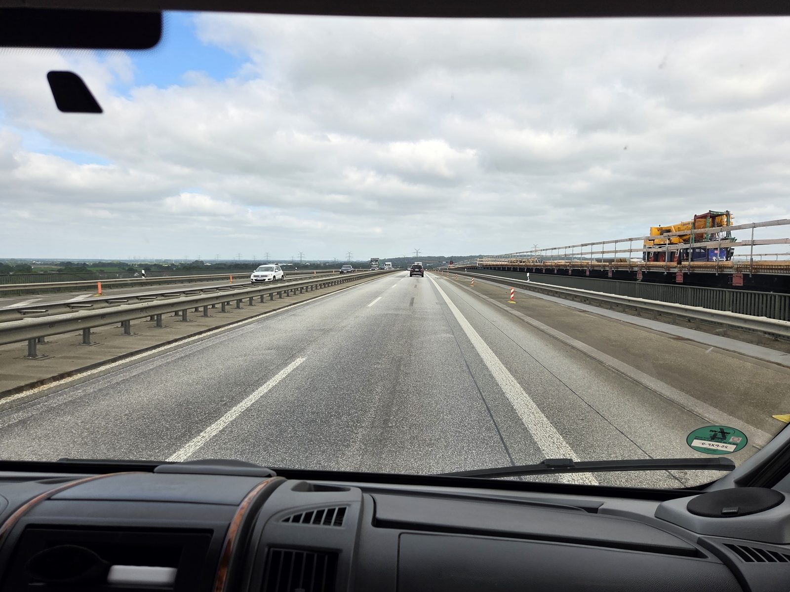 Onderweg met de camper richting Denemarken op onze eerste reisdag